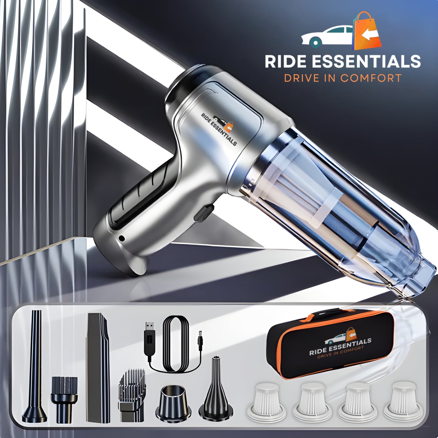 Ride Essentials™ 2 in 1 Smart Car Vacuum Cleaner / Air Blower