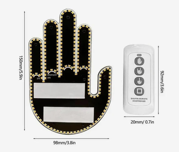 Car Middle Finger Light LED